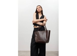 Жіноча велика сумка Leoma Shopper коричнева