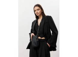 Жіноча сумка Sambag Modena фактурна чорна