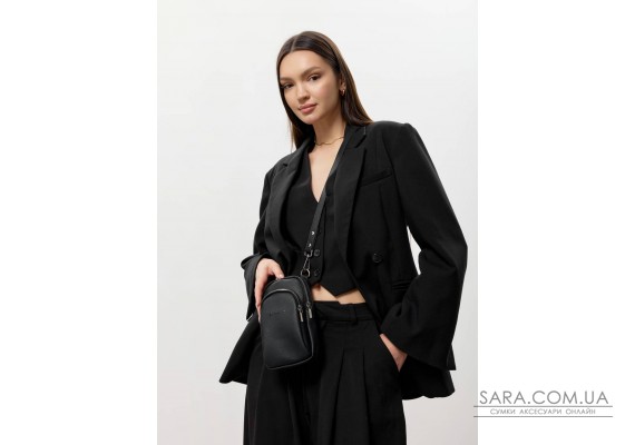 Жіноча сумка Sambag Modena фактурна чорна