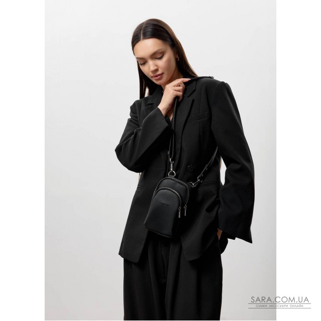 Жіноча сумка Sambag Modena фактурна чорна Жіноча сумка Sambag Modena фактурна чорна