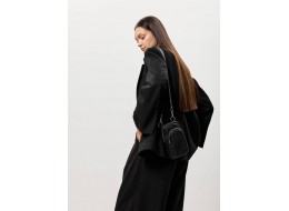 Жіноча сумка Sambag Modena фактурна з принтом крокодила