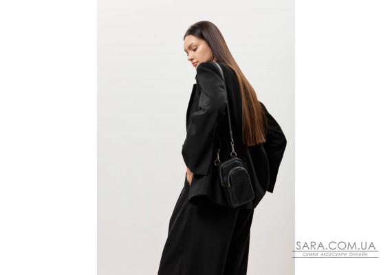 Жіноча сумка Sambag Modena фактурна з принтом крокодила