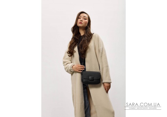 Жіноча шкіряна сумка Sambag Leoma Elara чорна