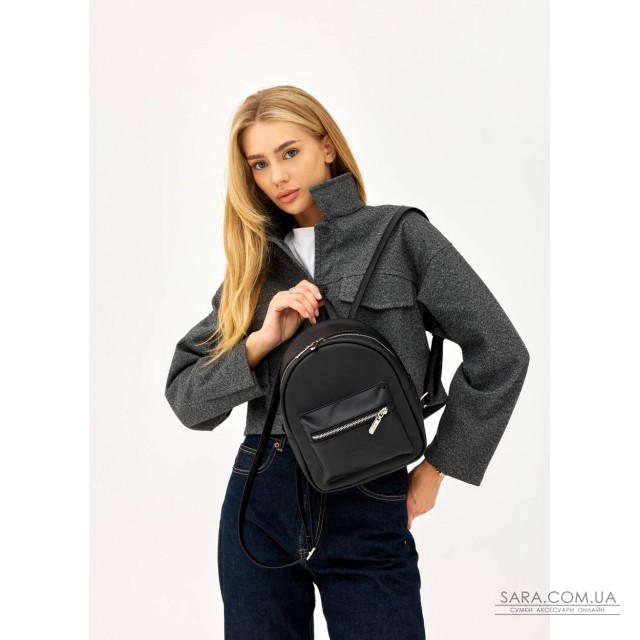 Жіночий рюкзак Sambag Talari mini чорний Жіночий рюкзак Sambag Talari mini чорний