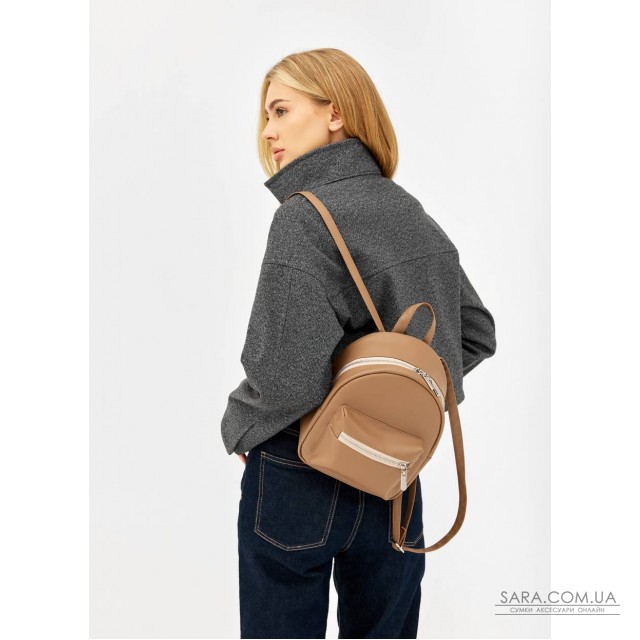 Жіночий рюкзак Sambag Talari mini кавовий Жіночий рюкзак Sambag Talari mini кавовий
