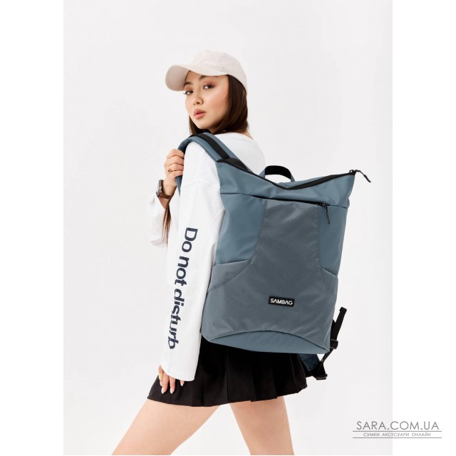 Жіночий рюкзак ролл Sambag RollTop X блакитний Жіночий рюкзак ролл Sambag RollTop X блакитний