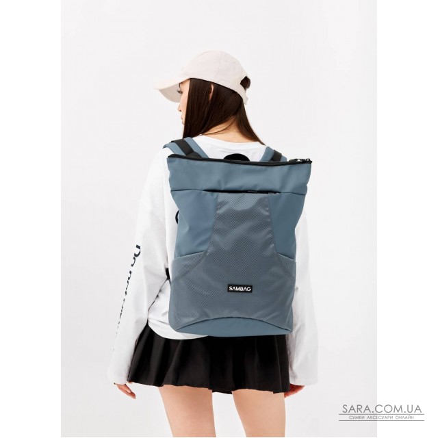 Жіночий рюкзак ролл Sambag RollTop X блакитний Жіночий рюкзак ролл Sambag RollTop X блакитний