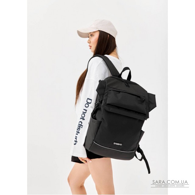 Жіночий рюкзак Sambag Aura L чорний Жіночий рюкзак Sambag Aura L чорний