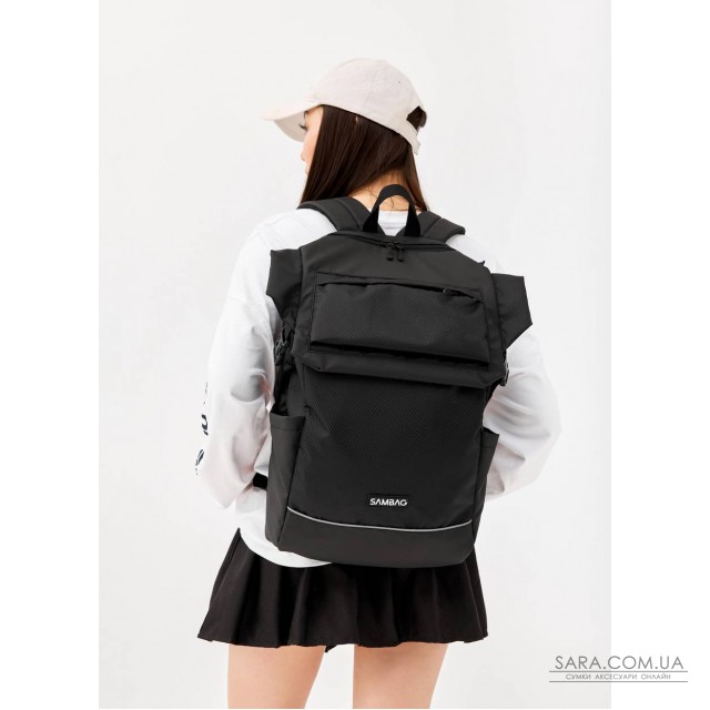 Жіночий рюкзак Sambag Aura L чорний Жіночий рюкзак Sambag Aura L чорний