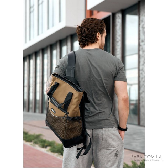 Чоловіча сумка-рюкзак Sambag Cargo горіх Чоловіча сумка-рюкзак Sambag Cargo горіх