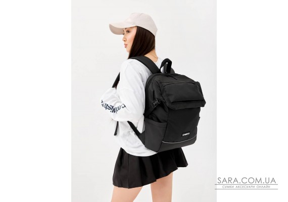 Жіночий рюкзак Sambag Aura чорний оксфорд