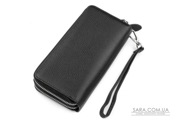 Гаманець жіночий ST Leather 18446 (ST238-2) дві блискавки Чорний