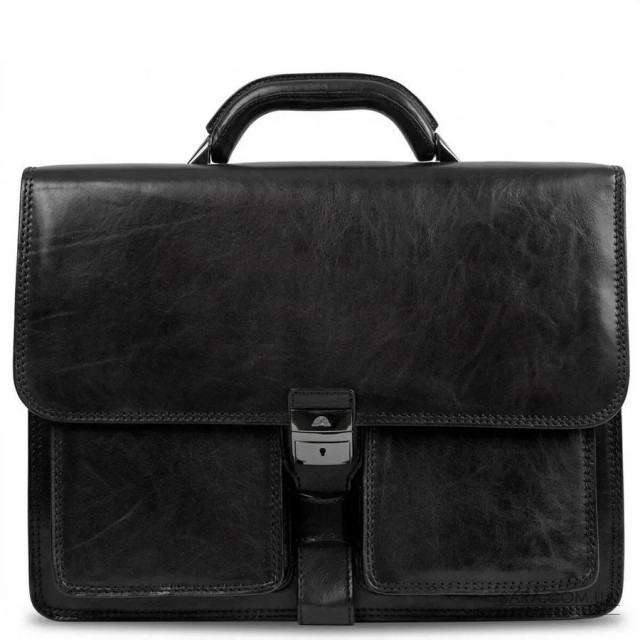 Мужской деловой портфель Tony Perotti натуральная кожа Italico 8013/42 (90379) Черный Мужской деловой портфель Tony Perotti натуральная кожа Italico 8013/42 (90379) Черный