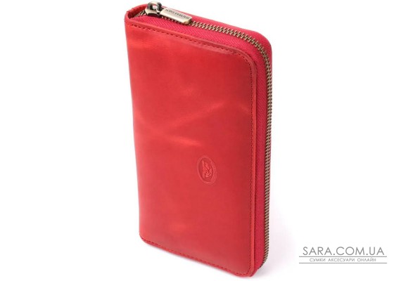 Женский кошелек из матовой натуральной кожи Tony Perotti 20834_1 (2250 rosso) Красный