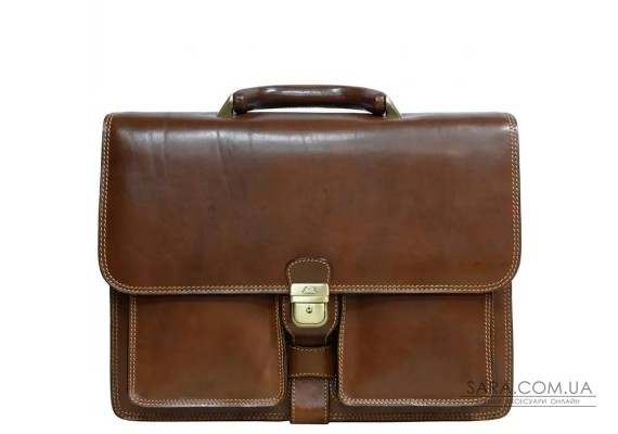 Чоловічий діловий портфель Tony Perotti Italico 8013/42 (90388) Коньячний