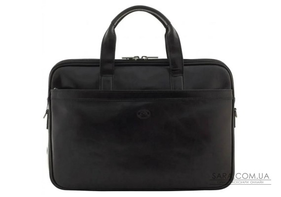 Чоловічий портфель з натуральної шкіри Tony Perotti Italico 7044-40 nero (90641) Чорний