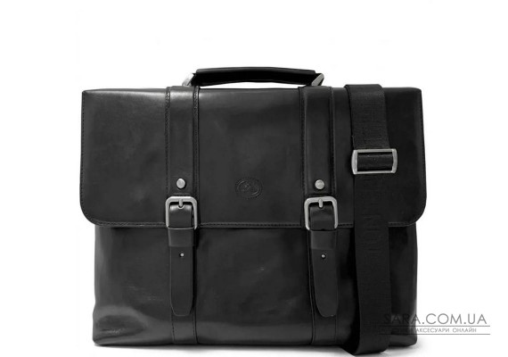 Мужской портфель из натуральной кожи Tony Perotti Italico 9225G-38 (90415) Черный