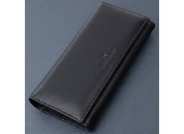 Класичний жіночий гаманець з натуральної шкіри ST Leather 22676 Чорний