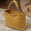 Практична сумка жіноча з натуральної шкіри Vintage 22991 Жовтий