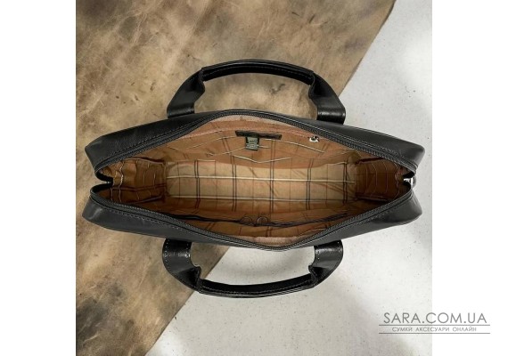 Мужской портфель из натуральной кожи Tony Perotti Italico 6031G-38 (90422) Черный