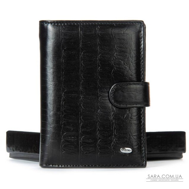 Кошелек Classic Мужской croco кожа DR. BOND M1CR1 black Кошелек Classic Мужской croco кожа DR. BOND M1CR1 black