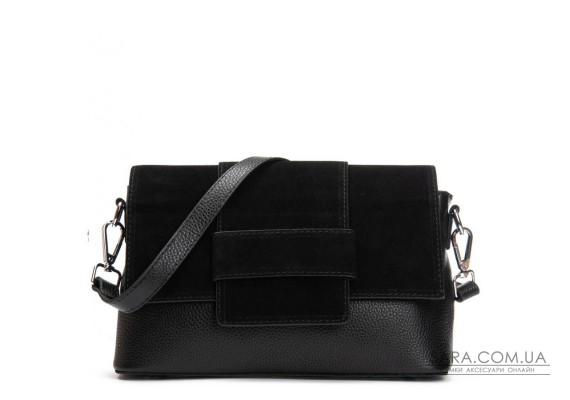 Сумка замшева Жіноча Класична ALEX RAI 1563 black