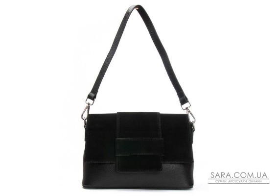 Сумка замшева Жіноча Класична ALEX RAI 1563 black