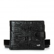 Чоловічий гаманець Classic із шкіри Croco DR. BOND M2CR2 black