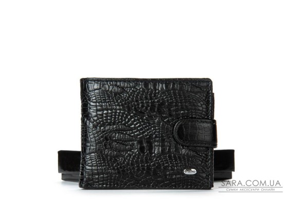 Чоловічий гаманець Classic із шкіри Croco DR. BOND M2CR2 black