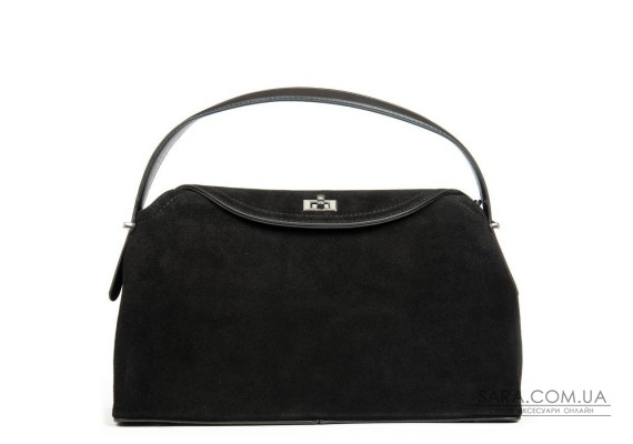 Сумка замшева Жіноча Класична ALEX RAI 1570 black