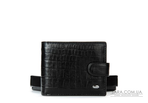 Чоловічий гаманець Classic із шкіри Croco DR. BOND M2CR1 black