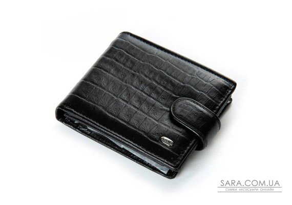 Чоловічий гаманець Classic із шкіри Croco DR. BOND M2CR1 black