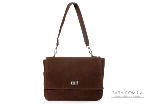 Сумка замшева Жіноча Класична ALEX RAI DSWR·6A brown