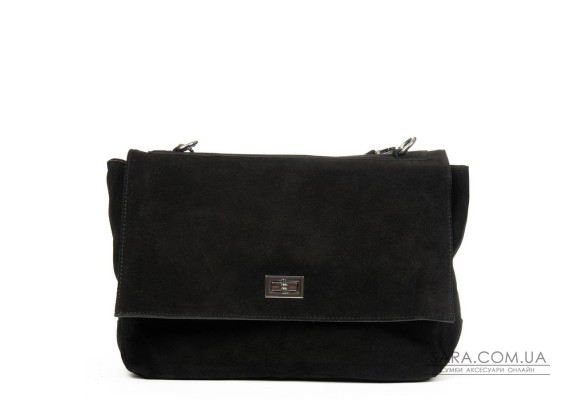 Сумка замшева Жіноча Класична ALEX RAI DSWR·6A black