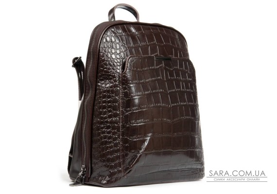 Сумка Женская Рюкзак кожа ALEX RAI 8628-1 brown
