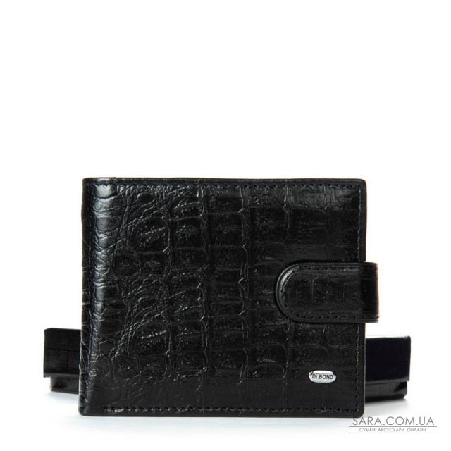 Кошелек Classic Мужской croco кожа DR. BOND M3CR1 black Кошелек Classic Мужской croco кожа DR. BOND M3CR1 black