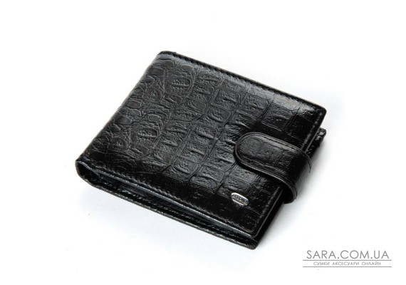 Чоловічий гаманець Classic із шкіри Croco DR. BOND M3CR1 black