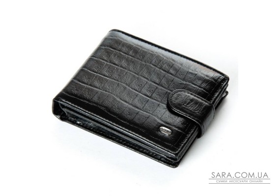 Чоловічий гаманець Classic із шкіри Croco DR. BOND MS-17CR1 black
