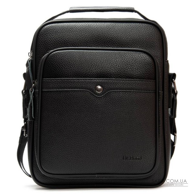 Чоловіча сумка планшет з екошкіри DR. BOND 3005-3 black Чоловіча сумка планшет з екошкіри DR. BOND 3005-3 black