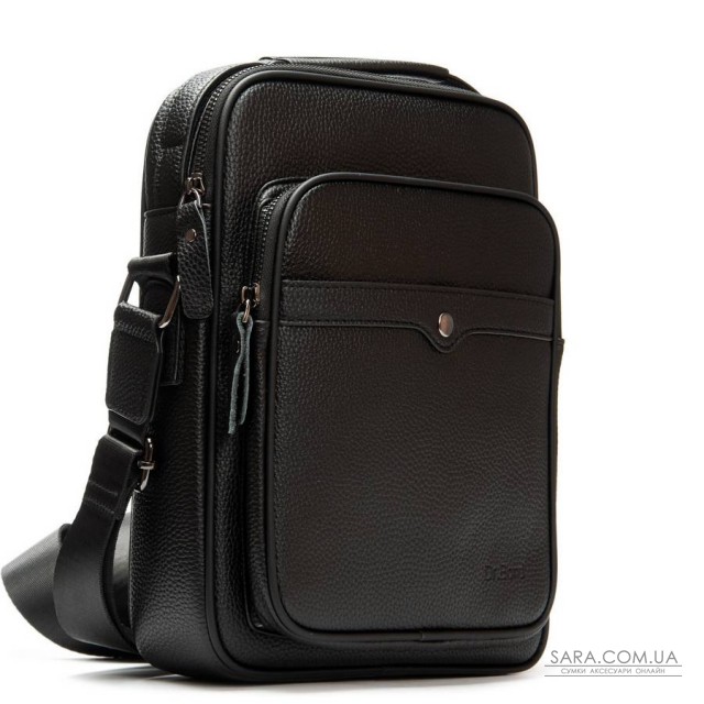 Чоловіча сумка планшет з екошкіри DR. BOND 3005-3 black Чоловіча сумка планшет з екошкіри DR. BOND 3005-3 black