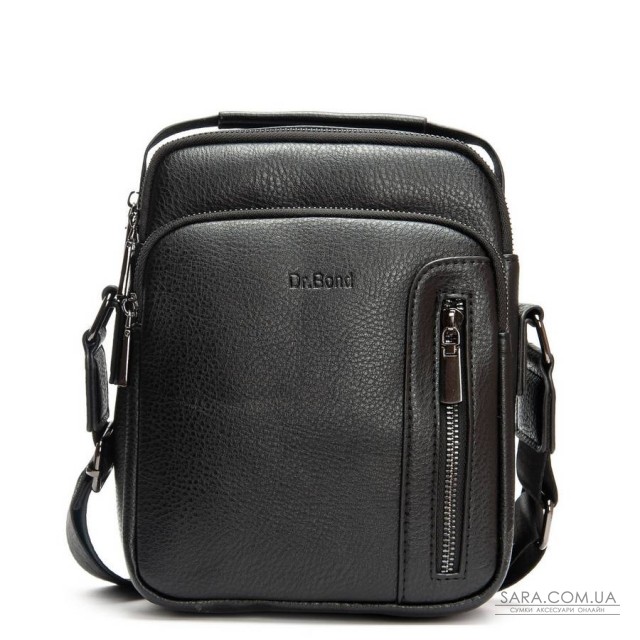 Чоловіча сумка планшет з екошкіри DR. BOND 3007-1 black Чоловіча сумка планшет з екошкіри DR. BOND 3007-1 black