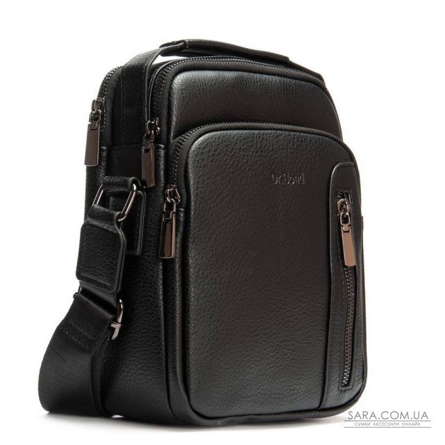 Чоловіча сумка планшет з екошкіри DR. BOND 3007-1 black Чоловіча сумка планшет з екошкіри DR. BOND 3007-1 black