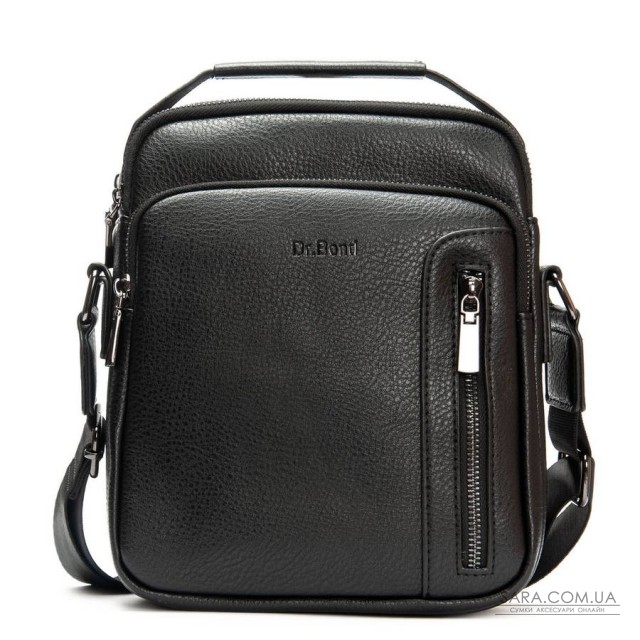 Чоловіча сумка планшет з екошкіри DR. BOND 3007-2 black Чоловіча сумка планшет з екошкіри DR. BOND 3007-2 black