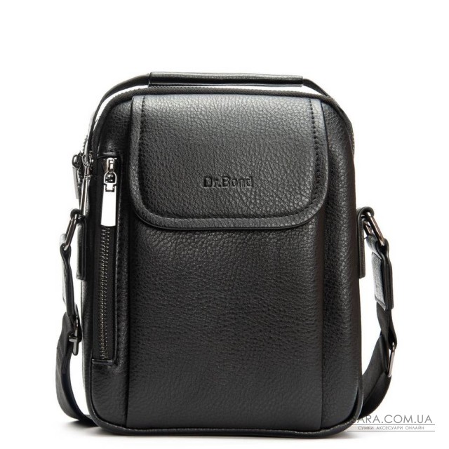 Чоловіча сумка планшет з екошкіри DR. BOND 3008-1 black Чоловіча сумка планшет з екошкіри DR. BOND 3008-1 black