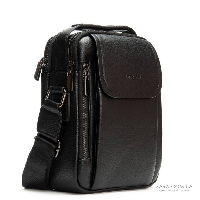 Чоловіча сумка планшет з екошкіри DR. BOND 3008-1 black Чоловіча сумка планшет з екошкіри DR. BOND 3008-1 black