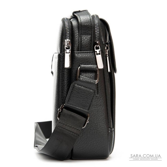 Чоловіча сумка планшет з екошкіри DR. BOND 3008-1 black Чоловіча сумка планшет з екошкіри DR. BOND 3008-1 black