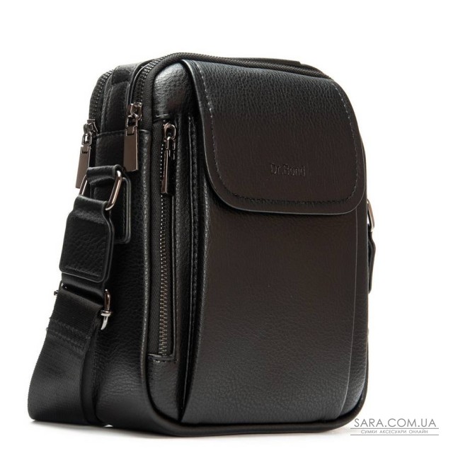 Чоловіча сумка планшет з екошкіри DR. BOND 3008-2 black Чоловіча сумка планшет з екошкіри DR. BOND 3008-2 black