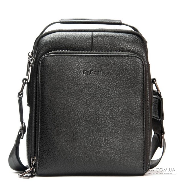 Чоловіча сумка планшет з екошкіри DR. BOND 3010-2 black Чоловіча сумка планшет з екошкіри DR. BOND 3010-2 black