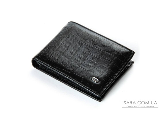 Чоловічий гаманець Classic із шкіри Croco DR. BOND MSM-1CR1 black
