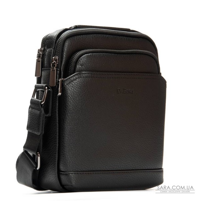 Чоловіча сумка планшет з екошкіри DR. BOND 3011-2 black Чоловіча сумка планшет з екошкіри DR. BOND 3011-2 black